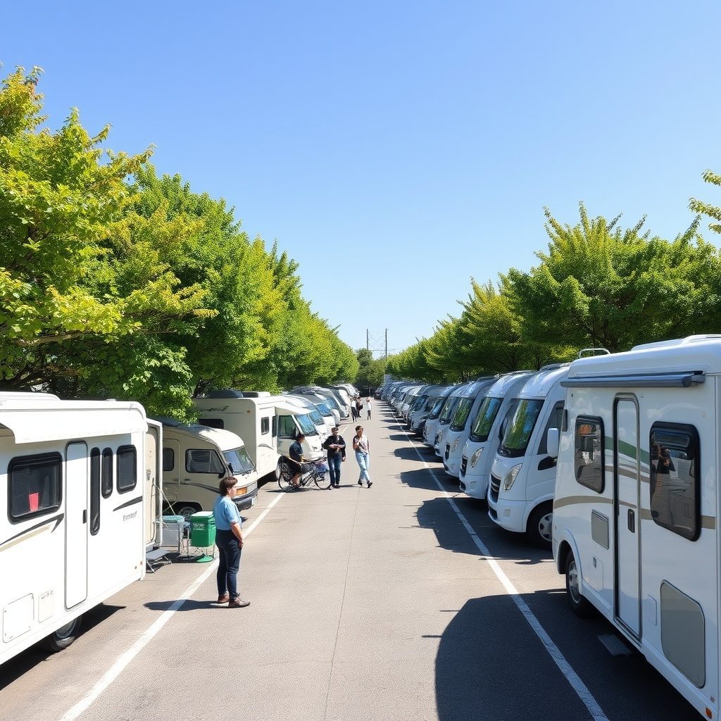 キャンプサイトの全景